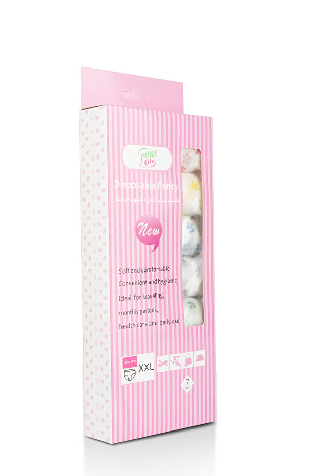 Pure Life Disposable Panty L – Soft, Comfortable, and Secure Disposable Underwear for Women