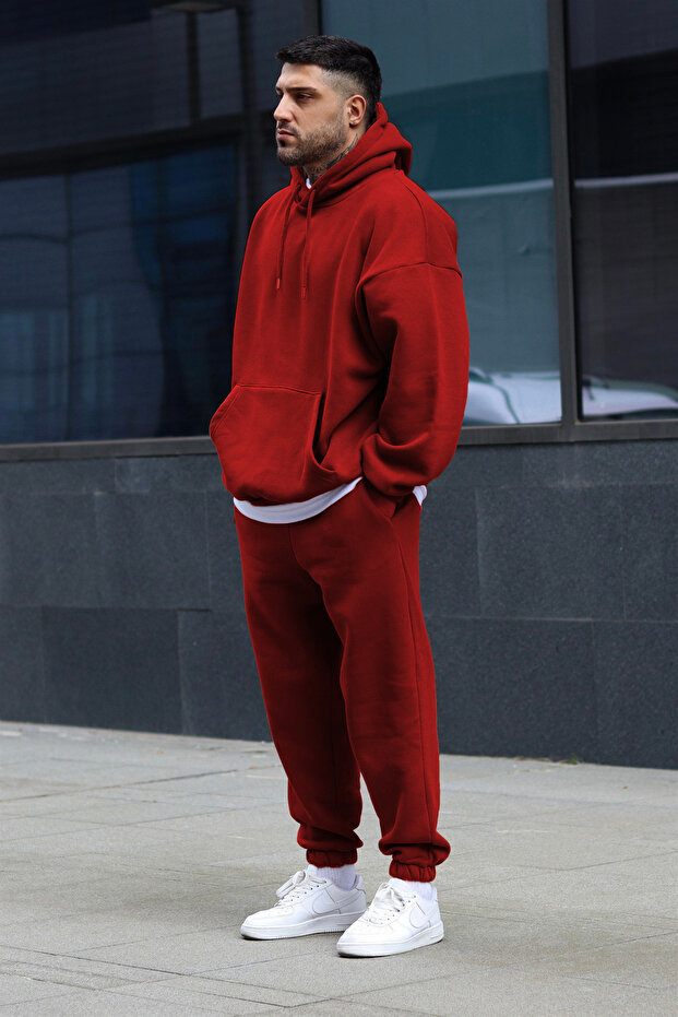 Σετ φόρμας Oversize 3 Thread Red - 1