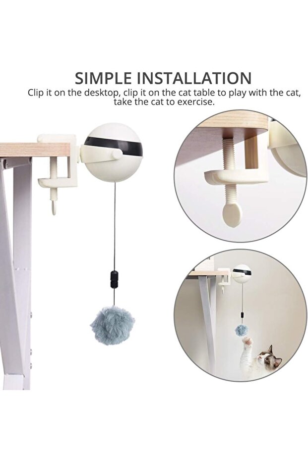 Electric Yo-yo toy with automatic lifting, interactive, for cats - 7