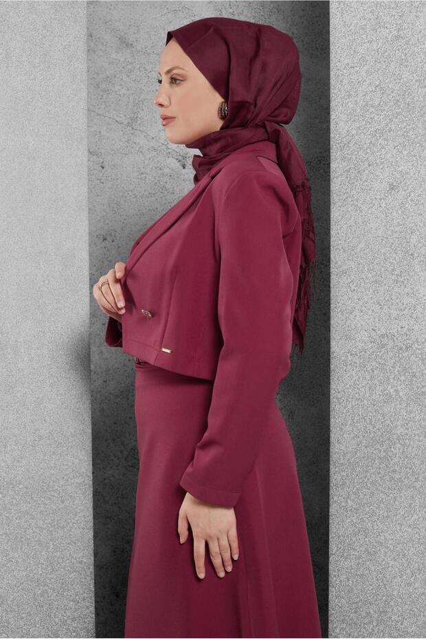 Belted Skirt Suit 45070