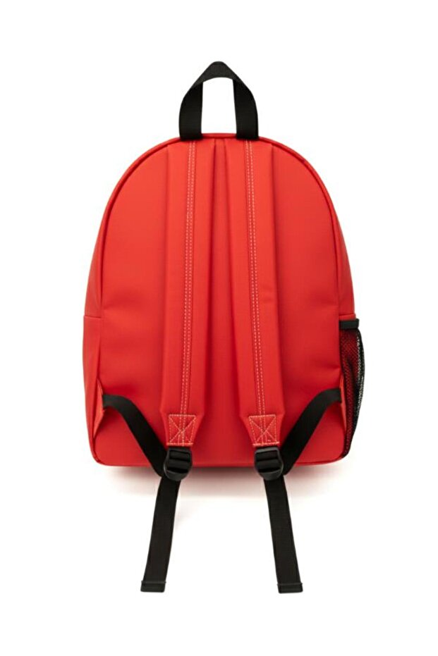 حقيبة ظهر ذات حجرتين باللون الأحمر - 3