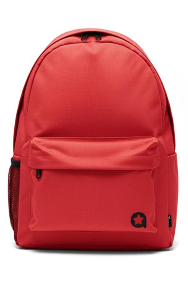 حقيبة ظهر ذات حجرتين باللون الأحمر - 1