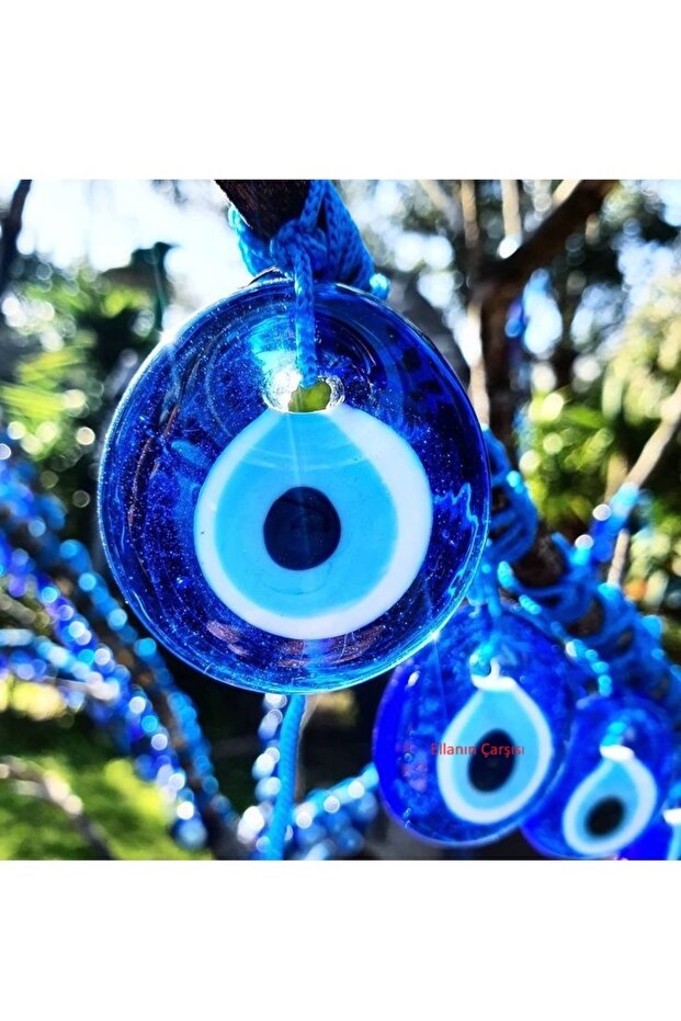 3 Pieces 5 Cm Glass Evil Eye Beads - Tree Ornament - Decor Beads