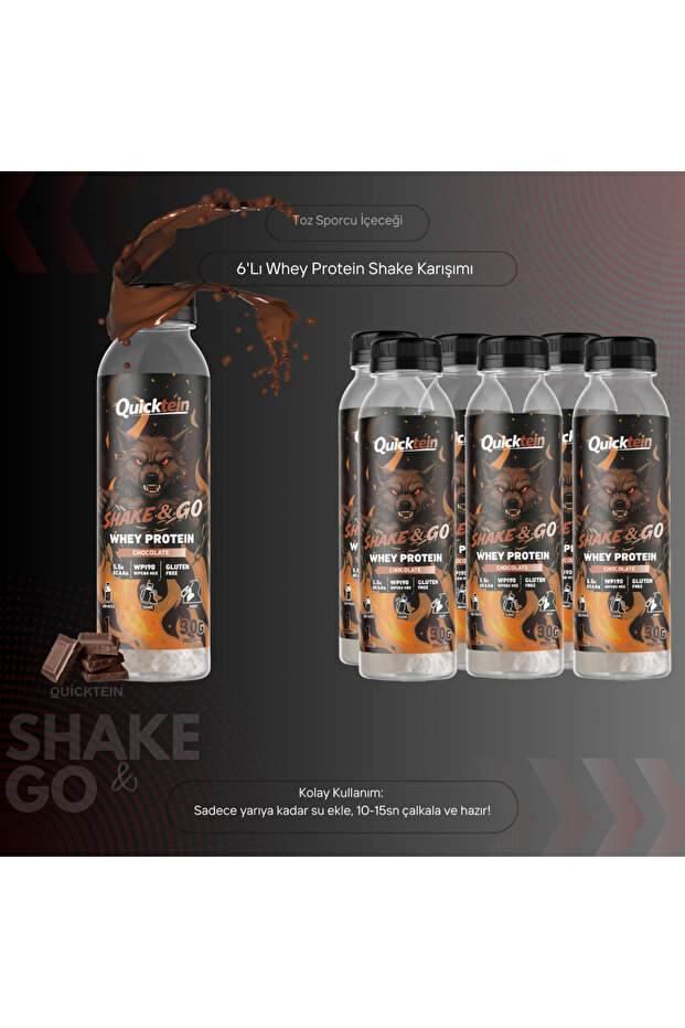 - Shake & Go 40g Whey Protein - 6lı Paket - 1