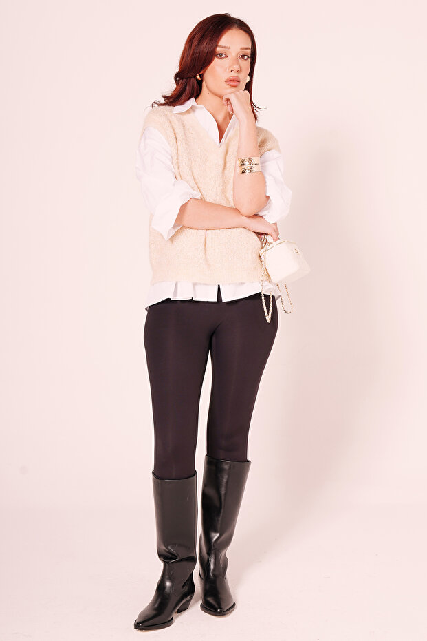 Simli V Yaka Triko - 4