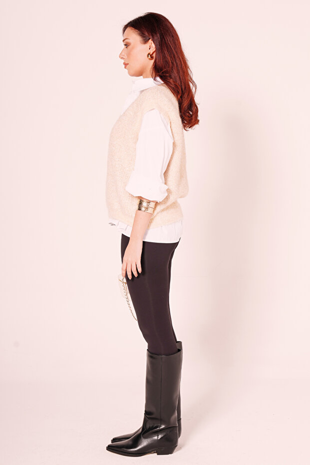 Simli V Yaka Triko - 6