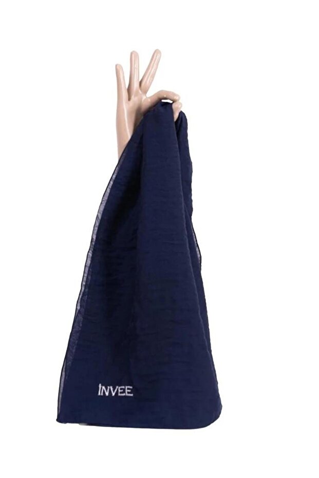 Desen Şal 1550-Lacivert - 1