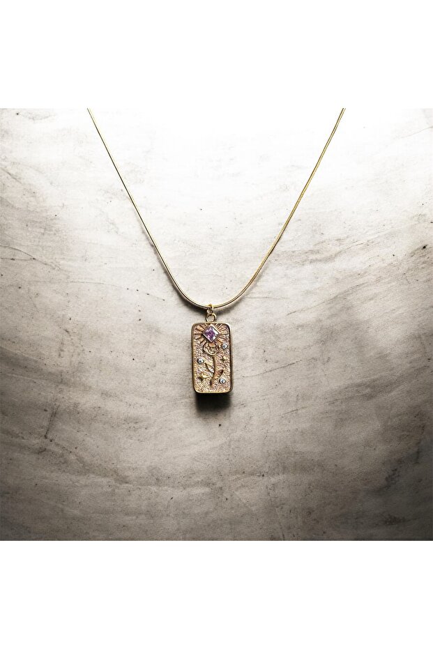 Vintage Rose Pattern Necklace
