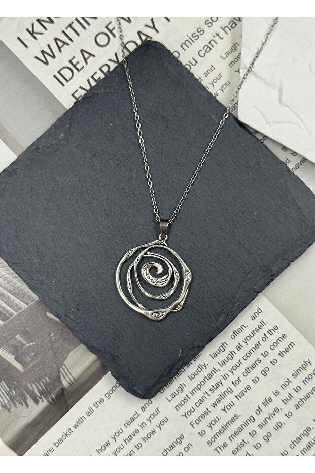 Spiral çelik kolye - 5