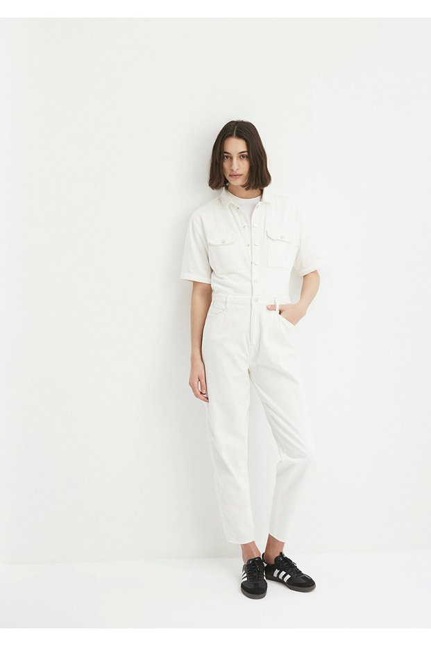 Doria Icon Off-White Jean Jumpsuit 101265 -86431