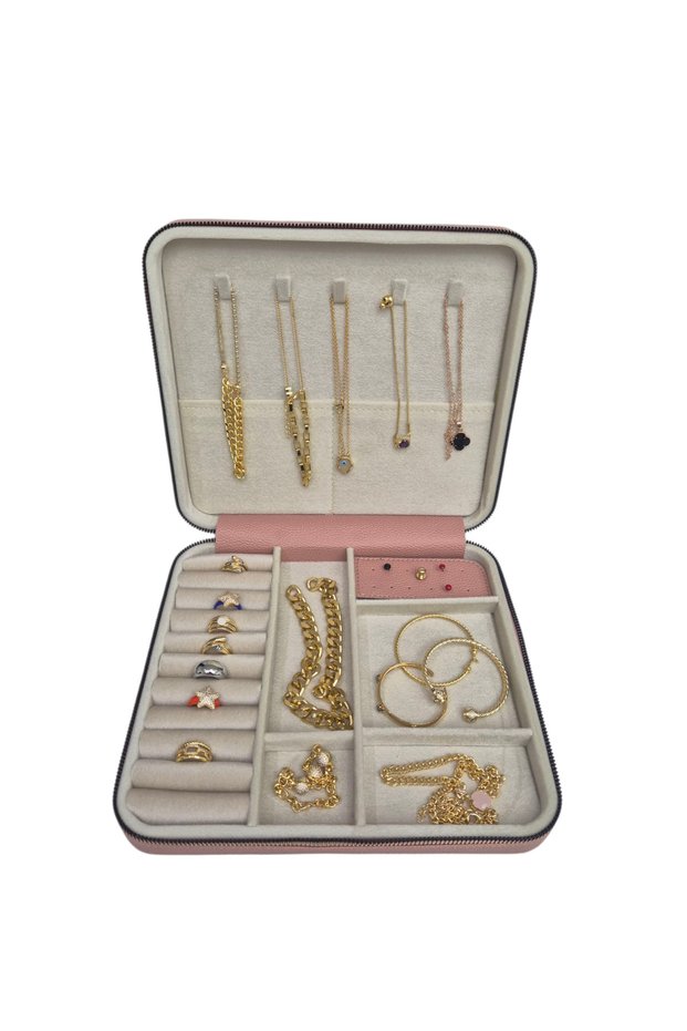 Large Size (27×24) Jewelry Organizer Jewelry Storage Box Travel Case Wooden Case