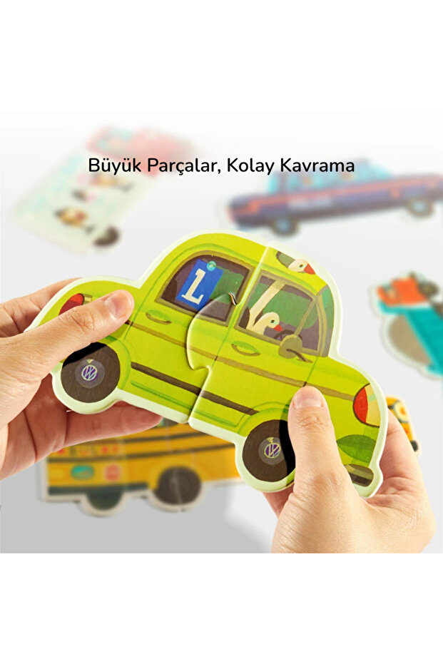 My First Puzzle - Hareketli Arabalar - 4