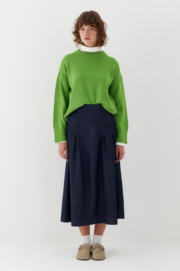 Basic Triko Kazak Yeşil - 3