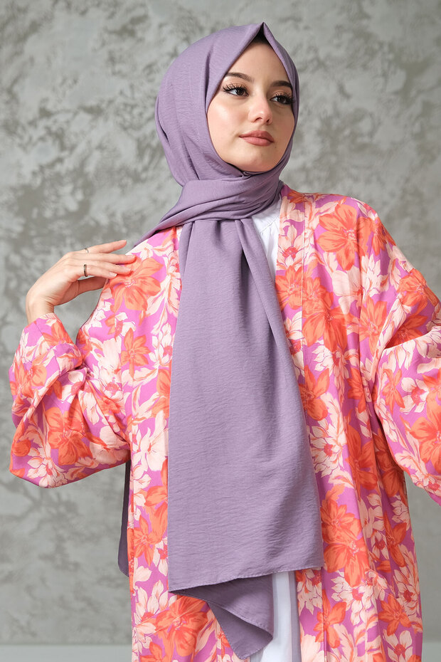 Pamuk Cazz Şal Lavanta - 2