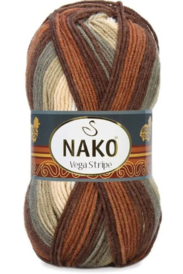 Vega Stripe Ebruli Örgü İpi 82425 - 1
