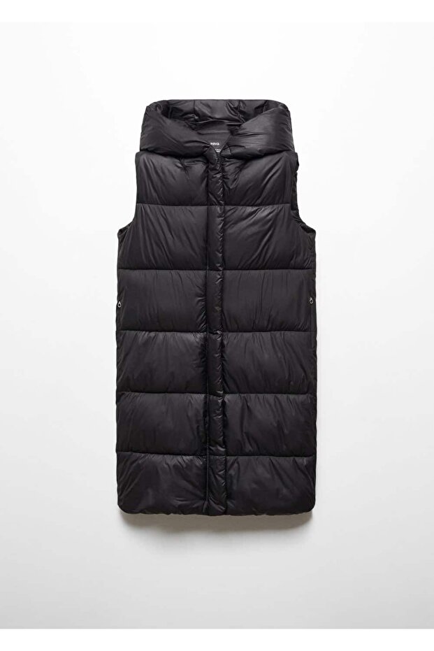 Uzun kapitone yelek - 3