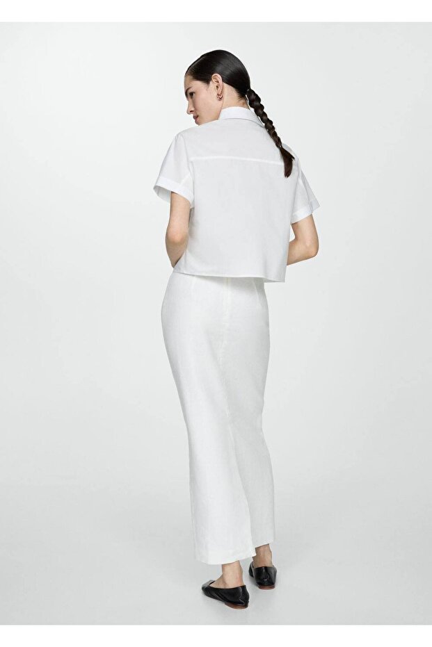 %100 pamuklu kısa gömlek - 4