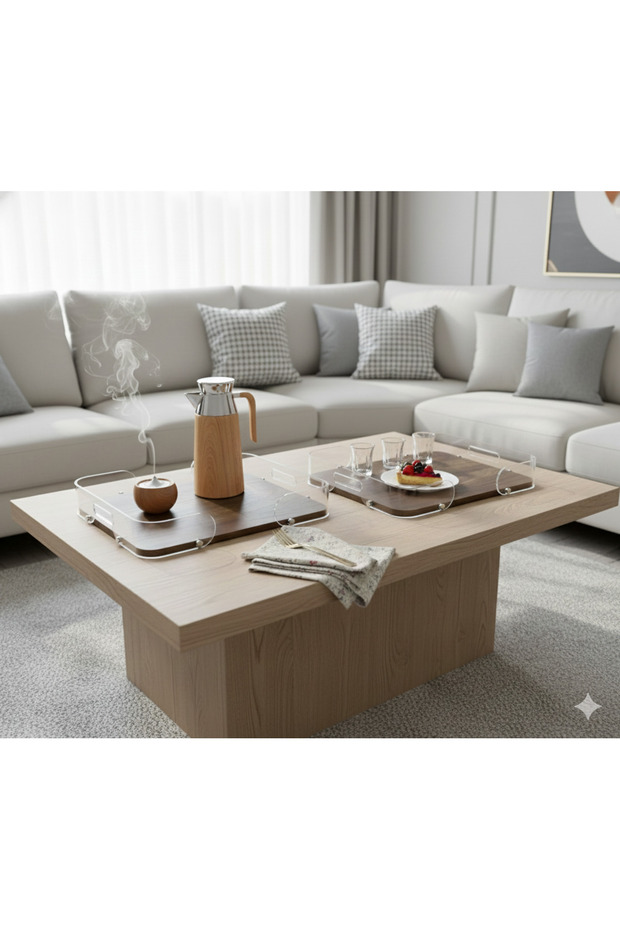 طقم صواني تقديم متعددالاستخدامات بتصميم مثالي - 8