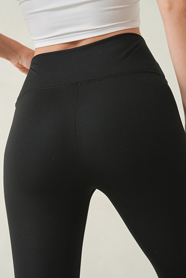 Μαύρο καλσόν με επένδυση fleece και εσωτερικό φλις για χειμερινή χρήση 104 - 7