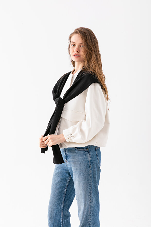 Wega Moda Kare Parçalı Patchwork Atkı - Spor Triko Örme Omuz Atkısı | Unisex Boho Şal - Atkı