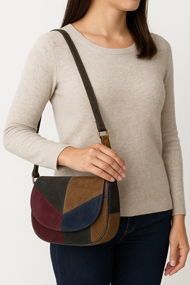 Genuine Suede Leather Women's Daily Small Size Bag