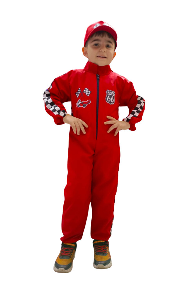 Formula 1 Shoulder Detailed Child Costume