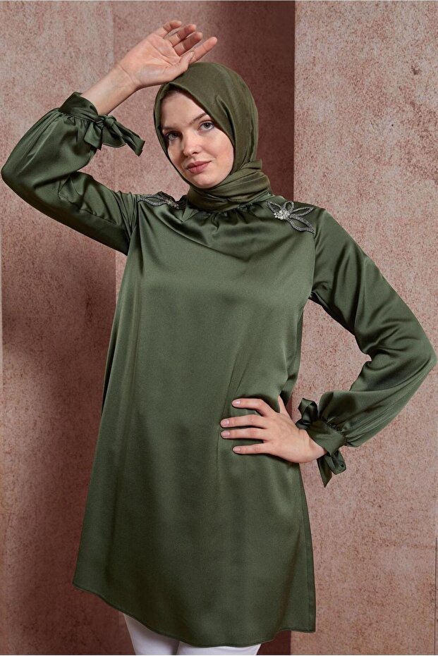 تونيك ساتان مطبوع بالحجر 44586