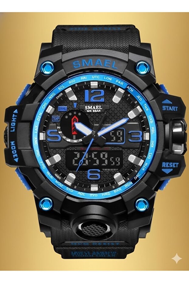 1545 Model Camouflage Blue Men's Wristwatch