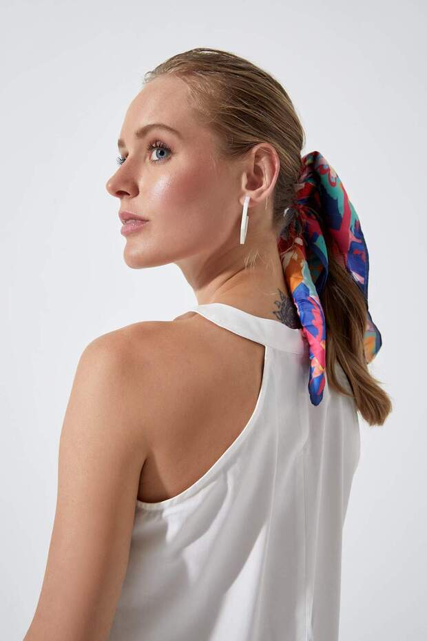 Women's Floral Scarf W9842Az22Sm