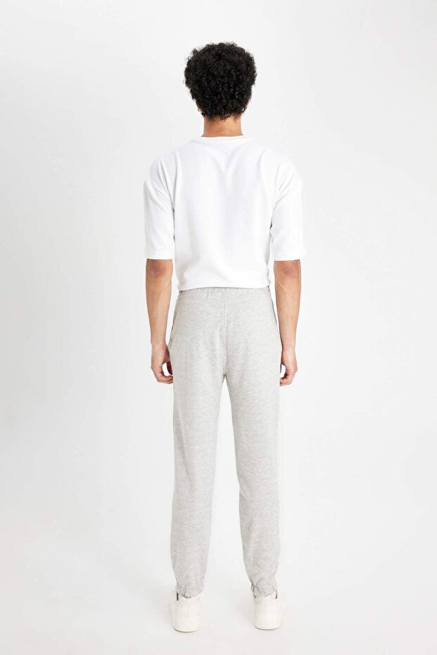 Regular Fit Eşofman Altı Cepli Basic Düz Beli Bağcıklı Lastikli Paça D4416AX25SP - 7