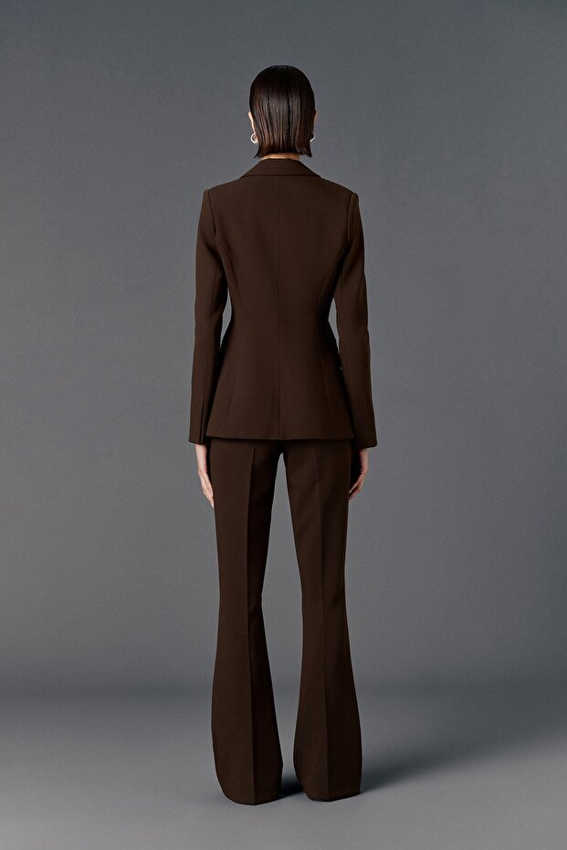 Fitted Cut Blazer Jacket - 5