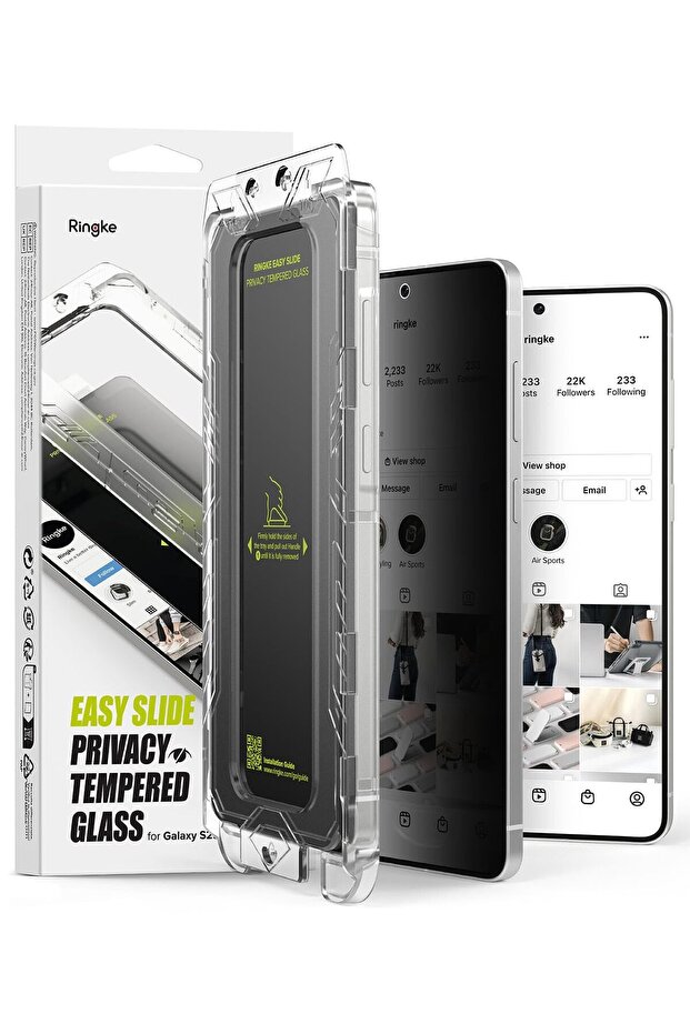 Samsung Galaxy S25 Edge Screen Protector | Easy Slide Privacy Screen Protector | 2 Pack