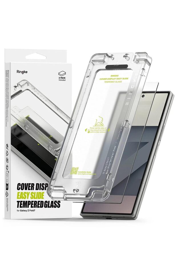 Samsung Galaxy Z Fold 7 Screen Protector| Cover Display Easy Slide Tempered Glass|2 Pack