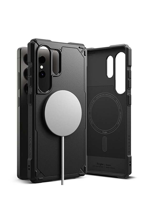 Samsung Galaxy S25 Ultra Rugged Magnetic Gear Series Case Cover - Black