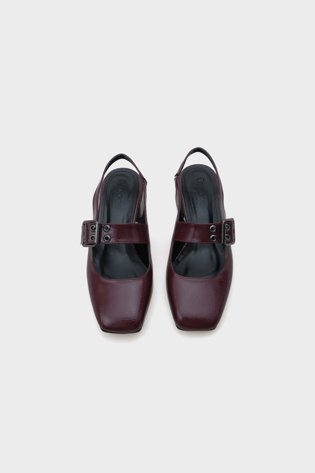 Sena közepes sarkú Mary Jane csatos női cipő - 4