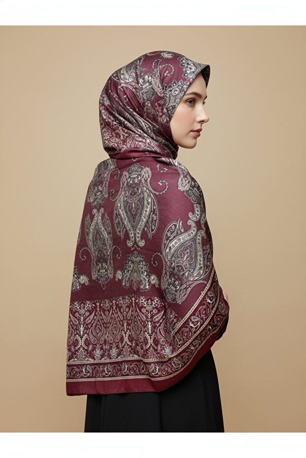 Large Tulip Patterned, Authentic, Soft Shawl 70 X180