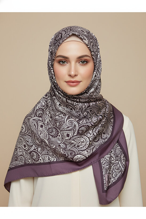 Elegant, Leaf Patterned Soft Shawl 70 X180