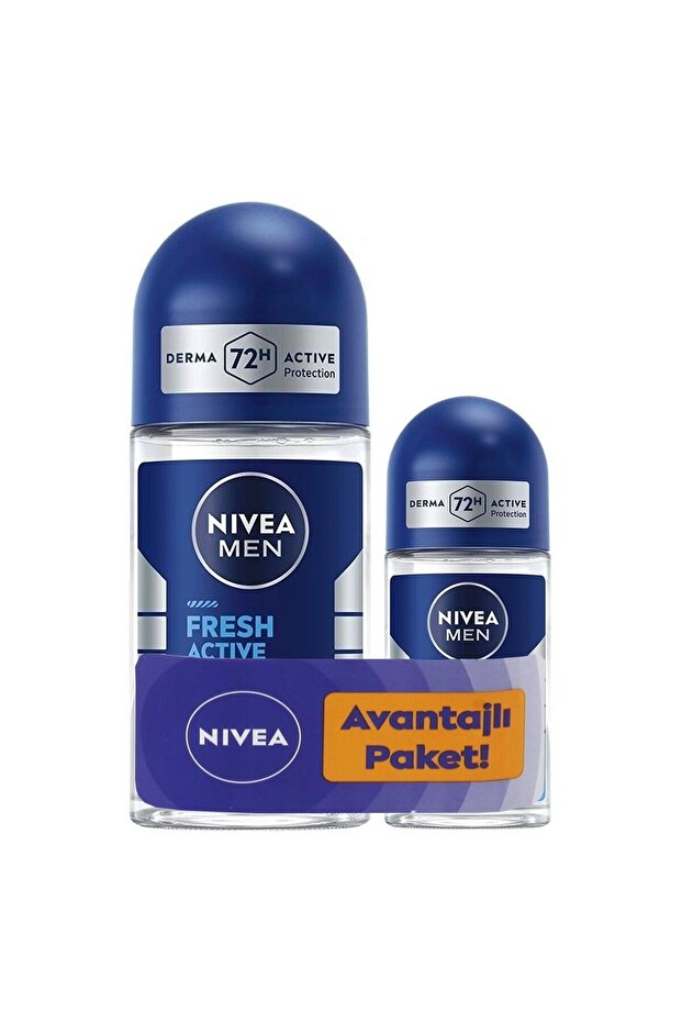 Men Erkek Roll-on Deodorant Fresh Active 50 ml 25 ml - 1