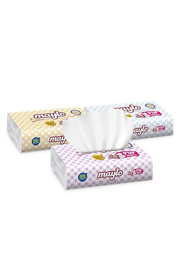 Puf Mendil 100 lü 3 adet - 1