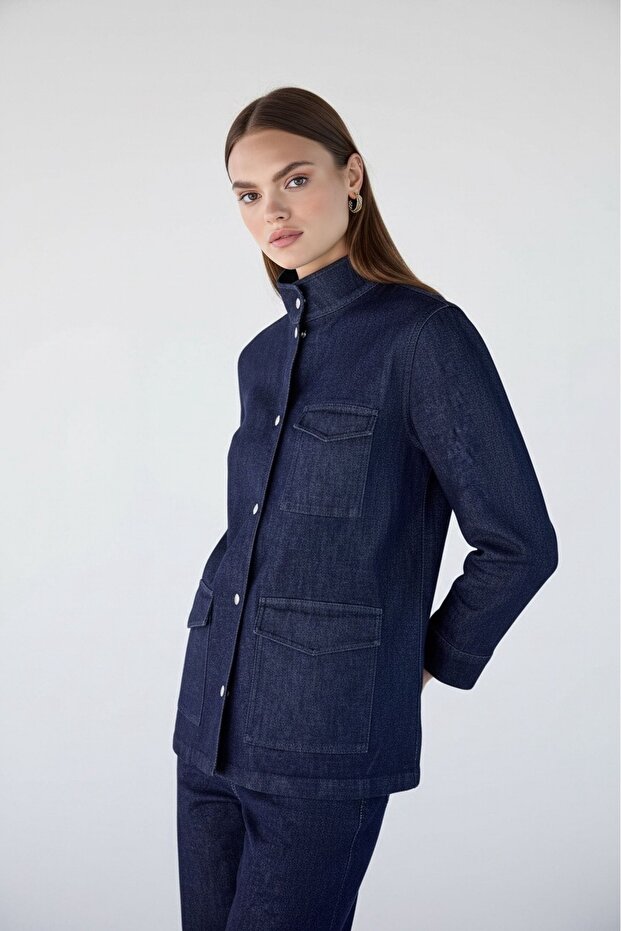 Regular Fit Denim Ceket - 2