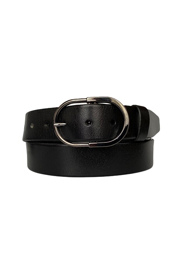 Genuine Leather Black Nickel Buckle Women's Jeans, Sports Belt 4 Cm=an-byn-29