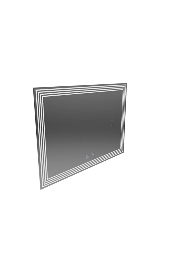 LED Rectangular Mirror, Defogger, 80 x 60 cm, ADIS Basic Touch - 5