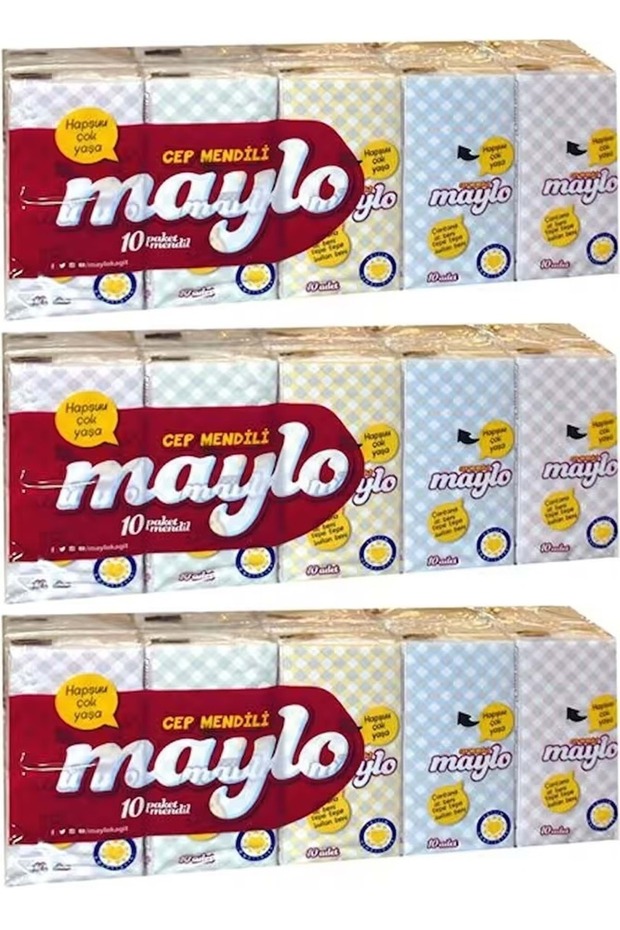 مجموعة مناديل ورقية للجيب مكونة من 30 قطعة (3PK*10)
