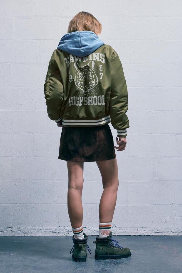 Stranger Things kolej bomber ceket - 4