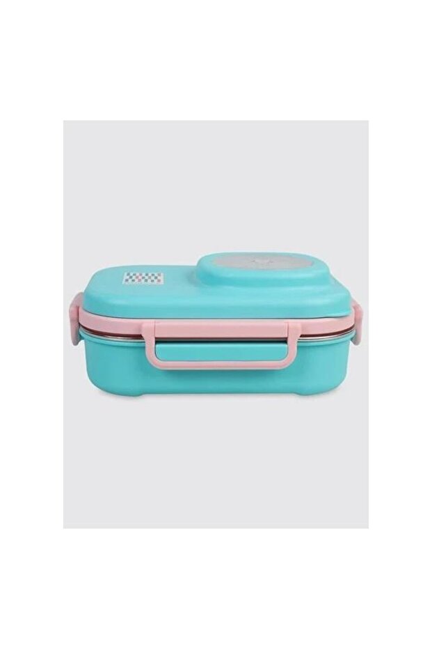 Uzspace vgn-8021-8038 stainless steel lunch box - lunch box 600 ml cyan green