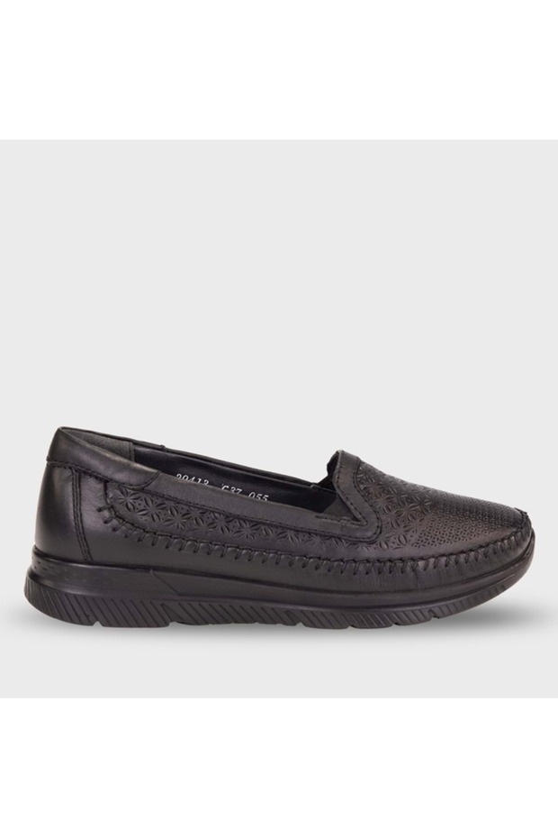 Eterna Full Orthopedic Inside and Outside Genuine Leather Wide Fit Women's Shoes