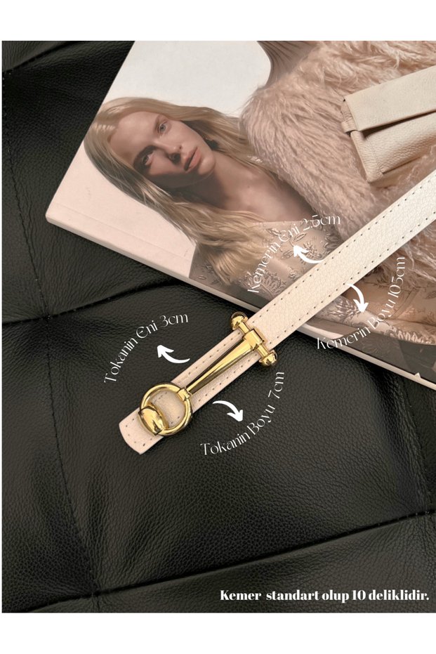 Design Long Buckle Thin Women's Belt, Coat Belt, Shirt Belt, Dress Belt