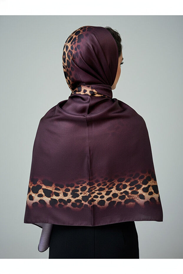Soft Elegant Leopard Patterned Fashion Trend Shawl 70 X180
