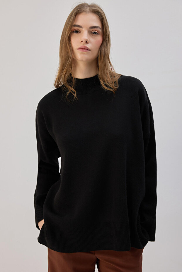 DİK YAKA BASIC TRİKO KAZAK - 4