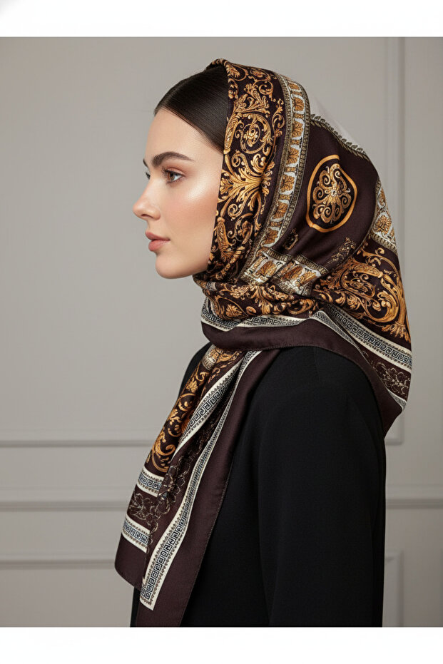 Soft Cotton Circle Patterned Shawl - 3